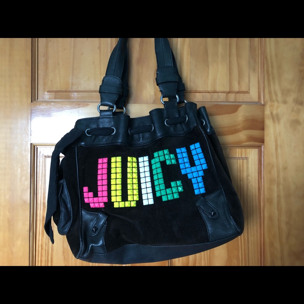 Juicy Couture large studs Velour Splendor Bag